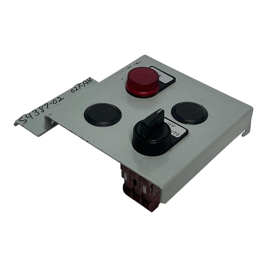 Used Siemens HOA Control Station Hand-Off-Auto w/ Red Pilot Light 3SB1400 Blocks