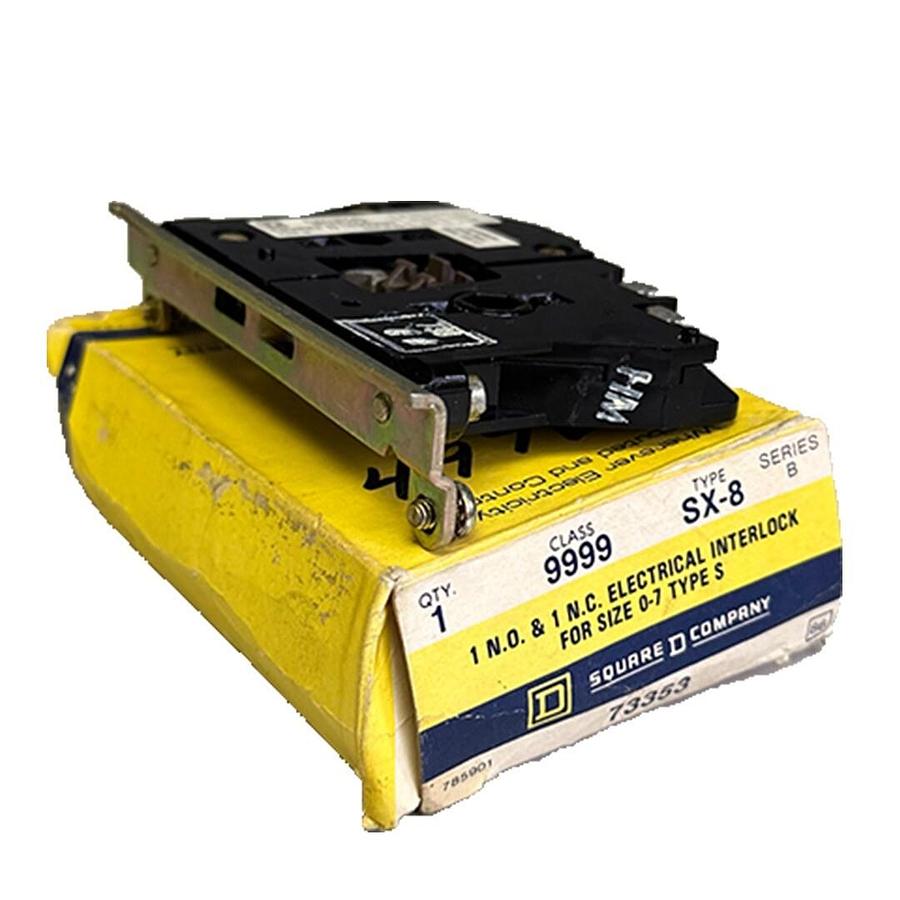 Used NEW SQUARE D 9999-SX-8 / 9999SX8 SERIES B ELECTRICAL INTERLOCK FOR SIZES 0-7