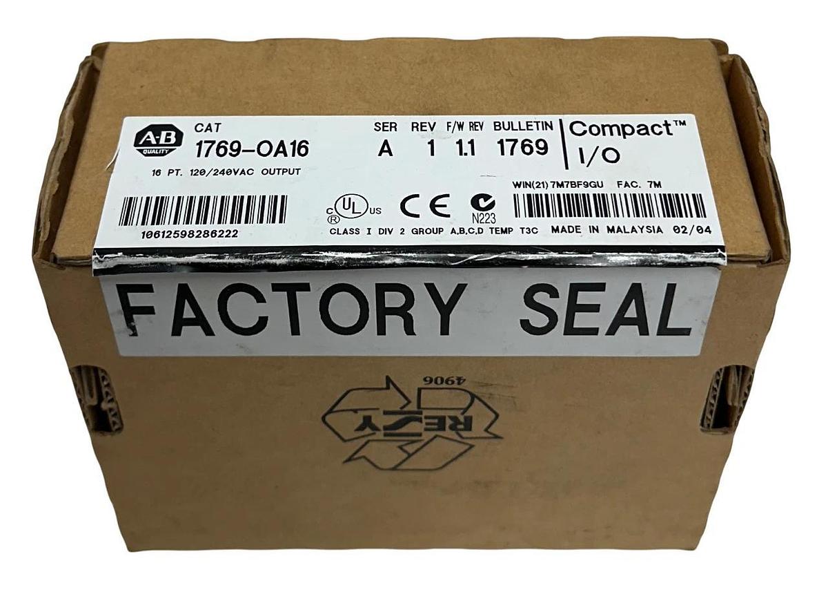 ALLEN BRADLEY 1769-OA16 /A CompactLogix 16-PT AC OUTPUT MODULE 120/240VAC NSMP