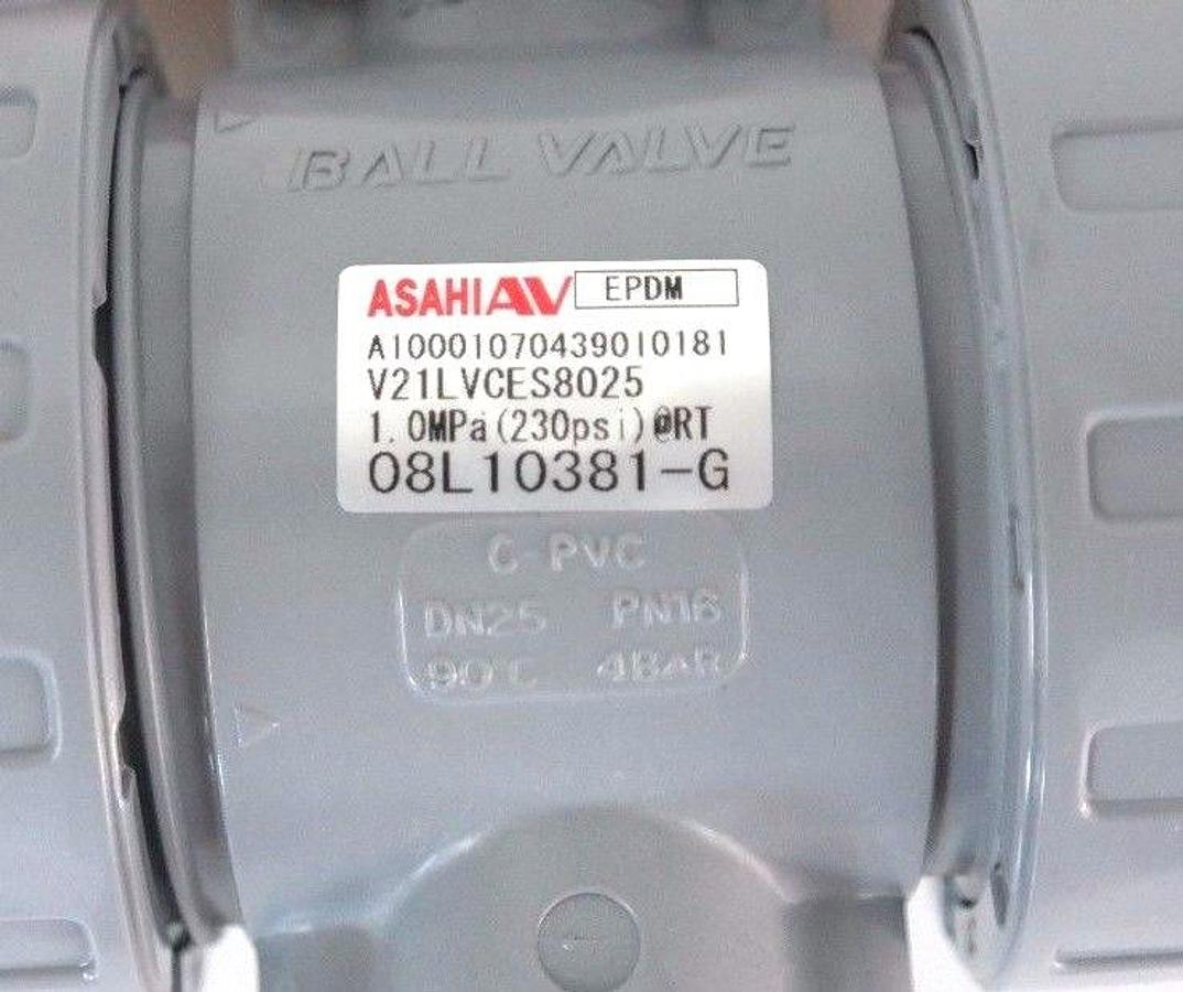 Used LOT OF 9 NIB ASAHI 1609010 BALL VALVE 1" C-PVC EPDM TYPE 21 1609-010