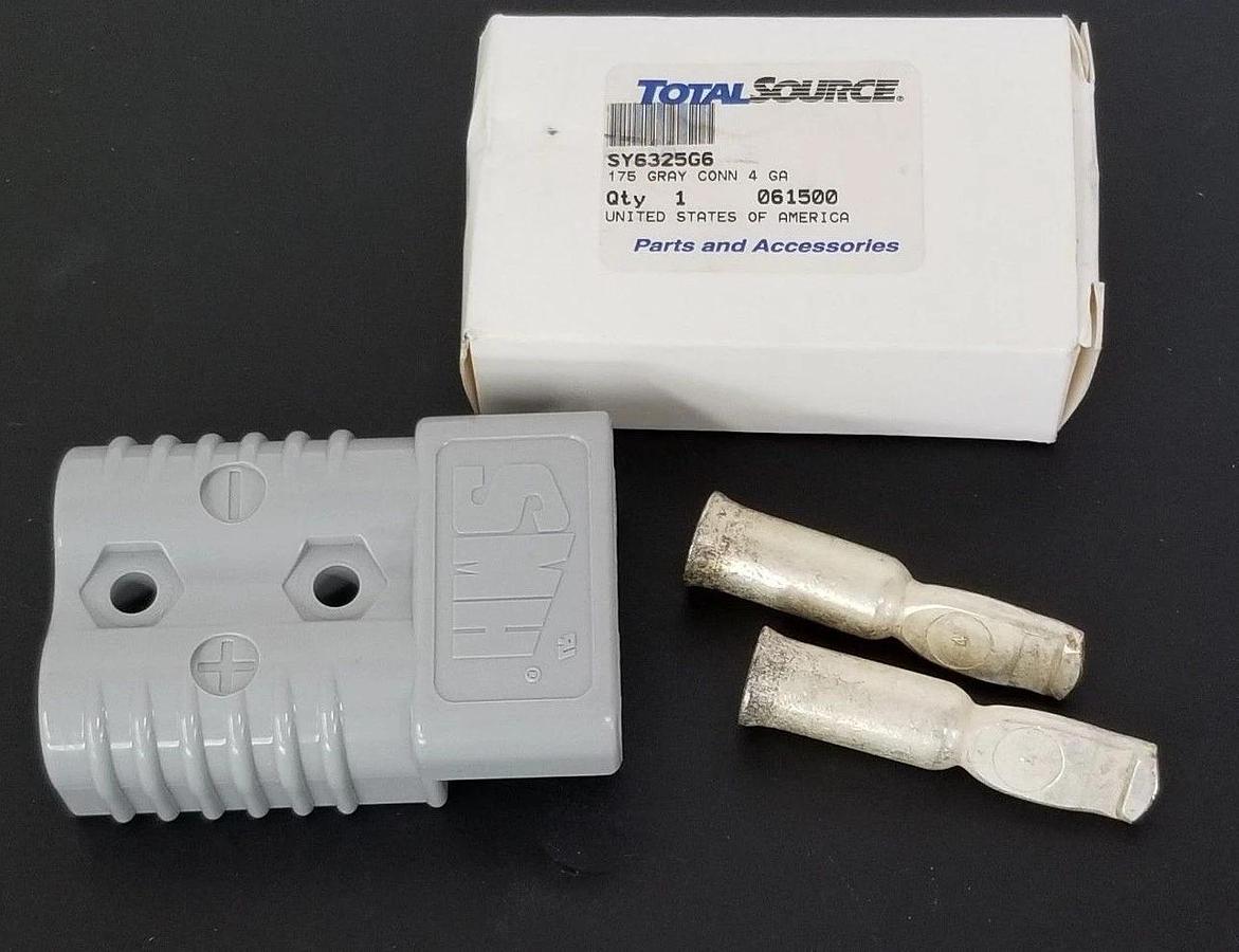Used NIB TOTAL SOURCE SY6325G6 GRAY BATTERY CONNECTOR KIT SY 175A-600V