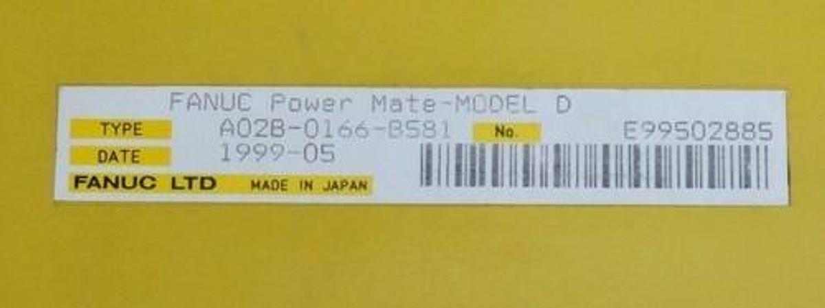 Used FANUC A02B-0166-B581 POWER MATE MODEL D A02B0166B581