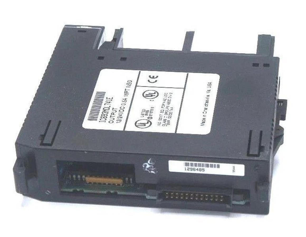 Used LOT OF 2 GE FANUC IC693MDL741E OUTPUT MODULES 12/24VDC, 0.5A, 16PT NEG