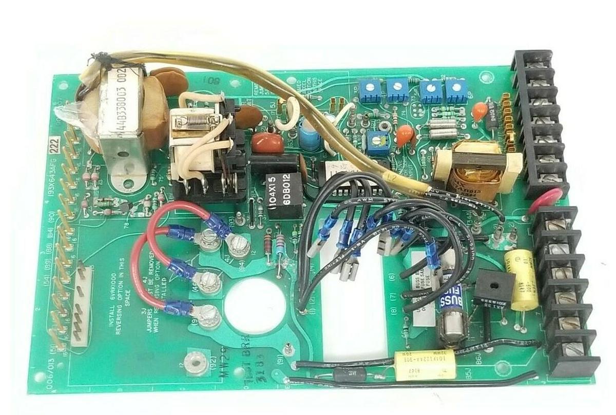 Used GENERAL ELECTRIC 193X643AFG222 STATOTROL II DRIVE CONTROL BOARD 193X643AFG