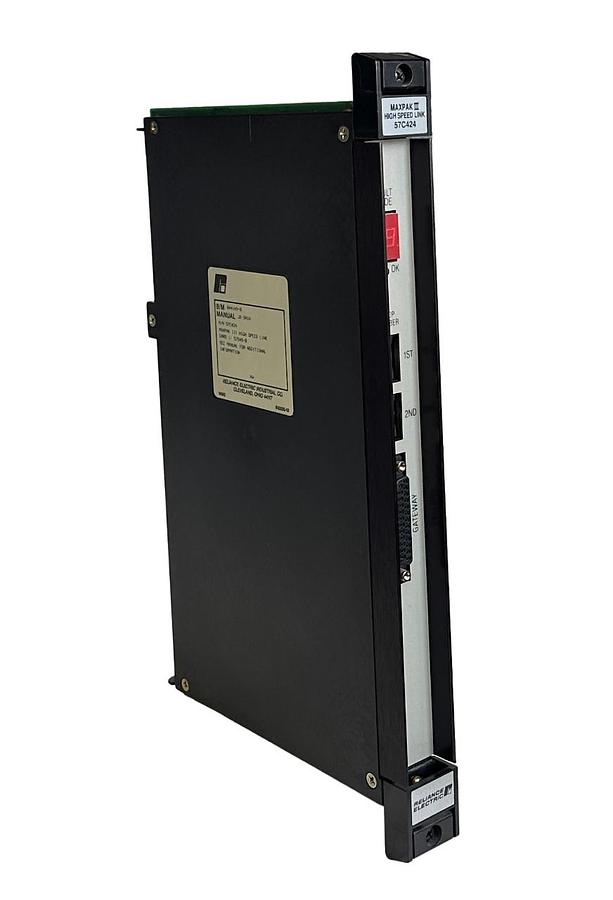 Used RELIANCE ELECTRIC 57C424 / 804109-R MAXPAX III HIGH SPEED LINK MODULE 57549-B