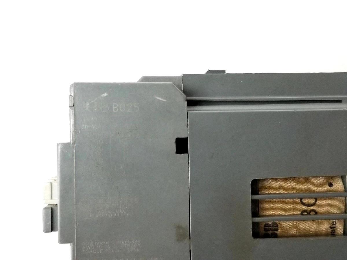 Used ABB BC25-30-10-01 CONTACTOR 40 AMP 3 POLE 1 N.O. 24VDC BC25301001