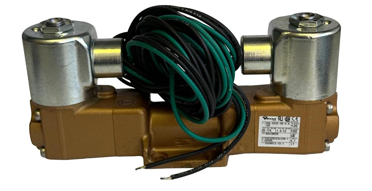 Used NEW VERSA VALVES VGG-5332-CB-U-A120 / VGG5332CBUA120 5-WAY SOLENOID VALVE 120V