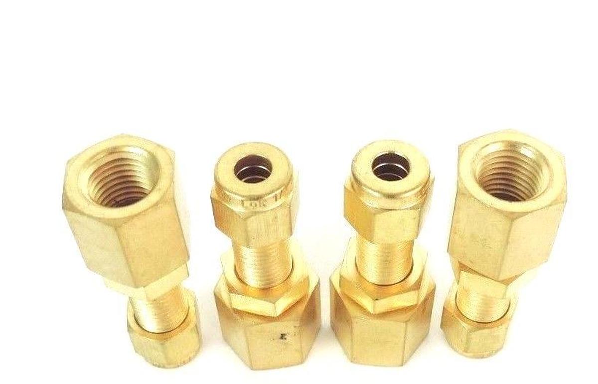 Used LOT OF 4 NEW BISHAMON HYD/B4000023 FEMALE BULKHEADS, EZ-30 LOADER - HYD/B4000023