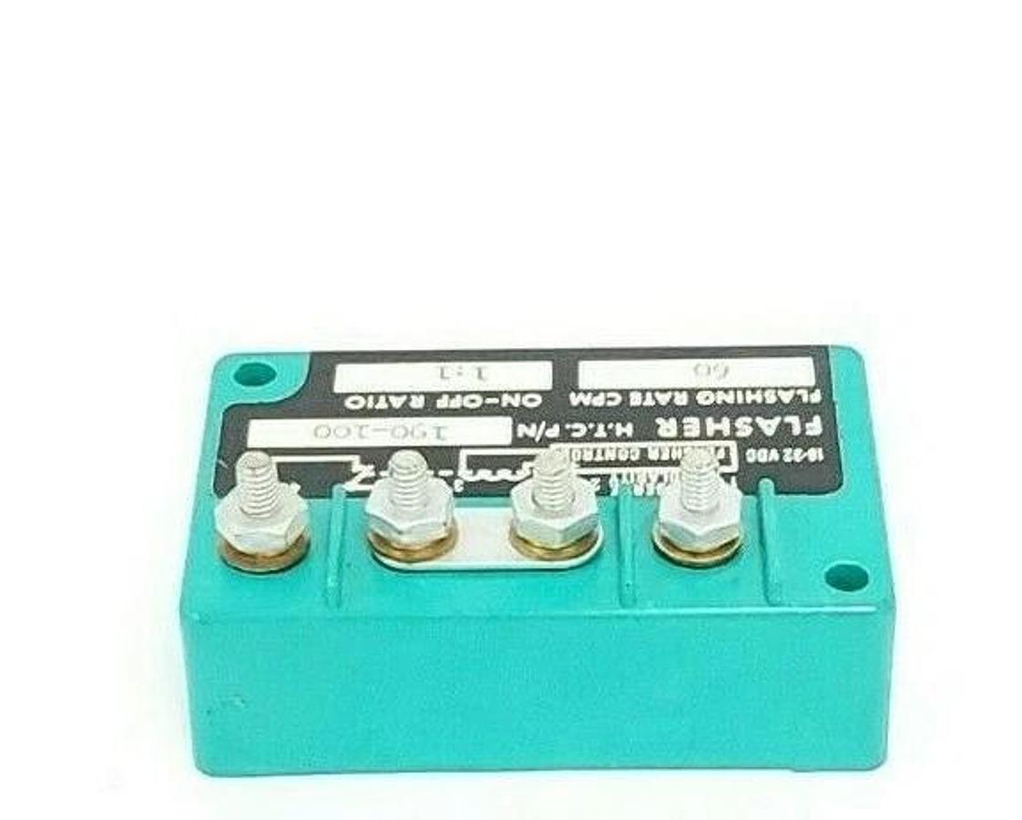 Used HI-TEK CORPORATION 190-100 FLASHER CONTROL MODULE, 60CPM RATE, 1:1 ON-OFF RATIO