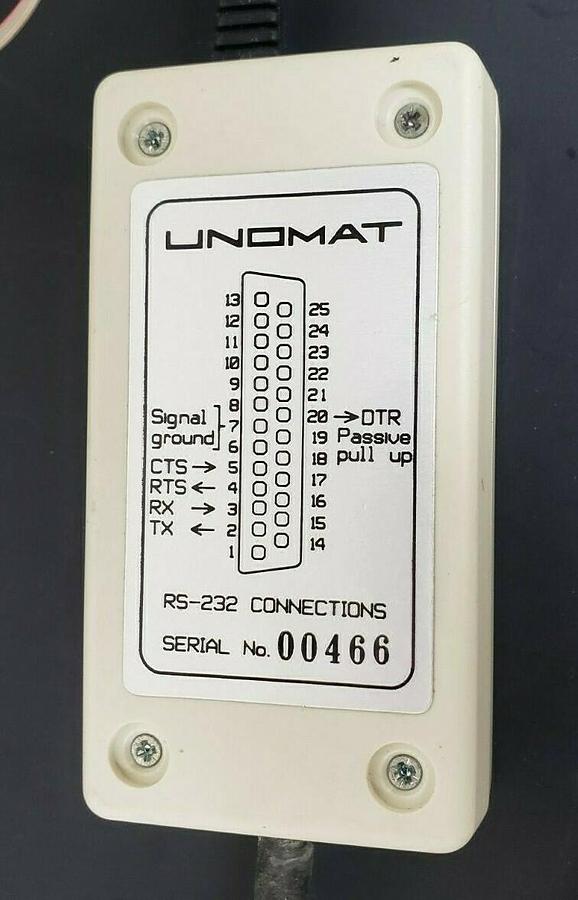 Used UNOMAT MODEL SLX CALIBRATOR-COMPUTER RS-232 SERIAL LINK