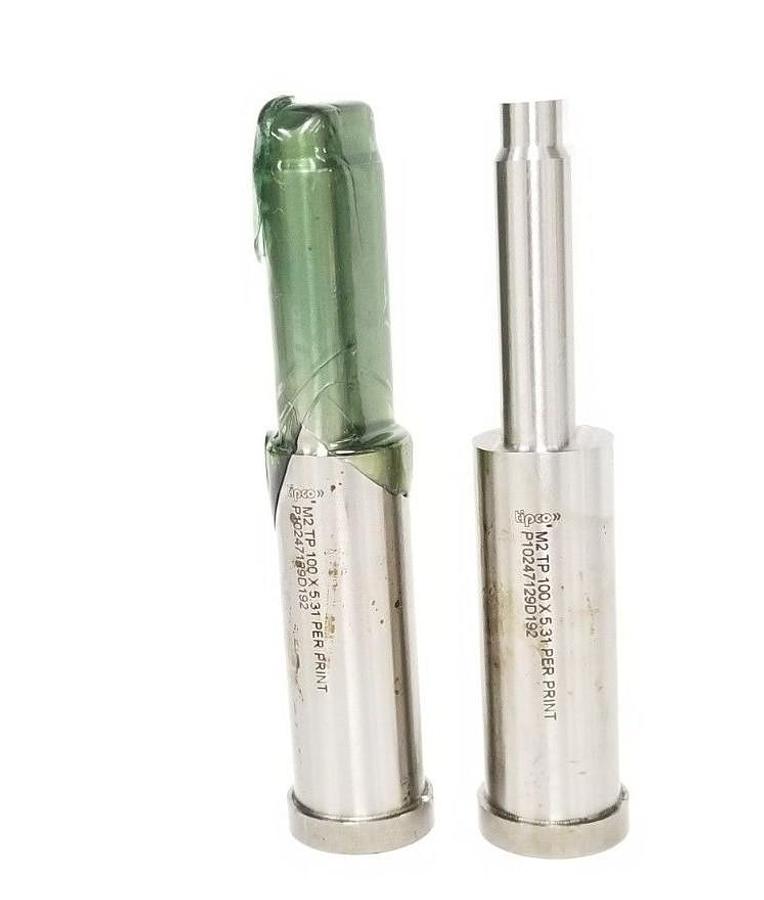 Used LOT OF 2 NEW TIPCO M2 TP 100 X 5.31 PUNCHES P10247129D192