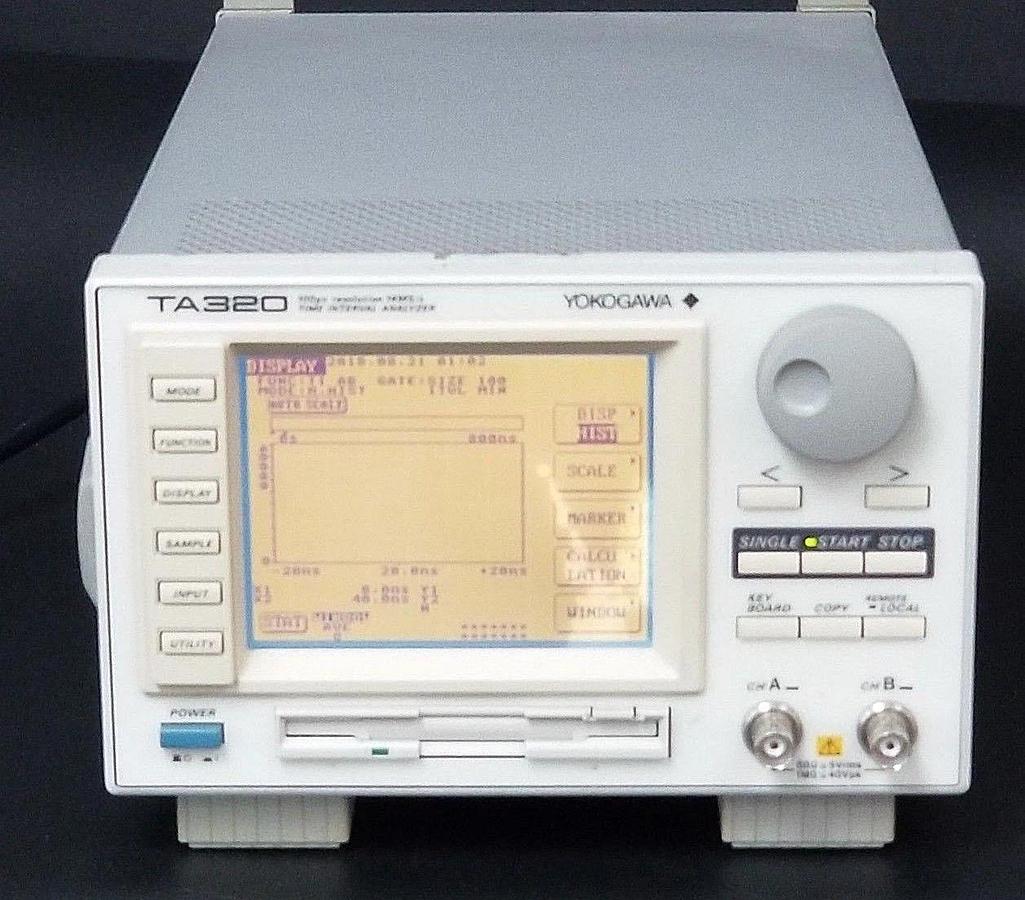 Used YOKOGAWA TA320 100PS RESOLUTION 14M/S TIME INTERVAL ANALYZER 704210 D
