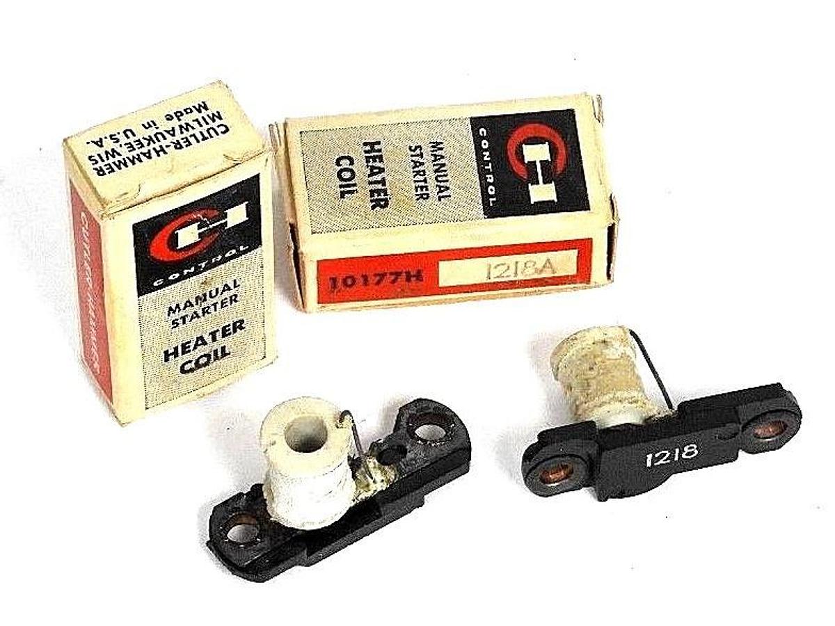Used LOT OF 2 NIB CUTLER HAMMER 10177H-1218A MANUAL STARTER HEATER COILS 10177H1218A