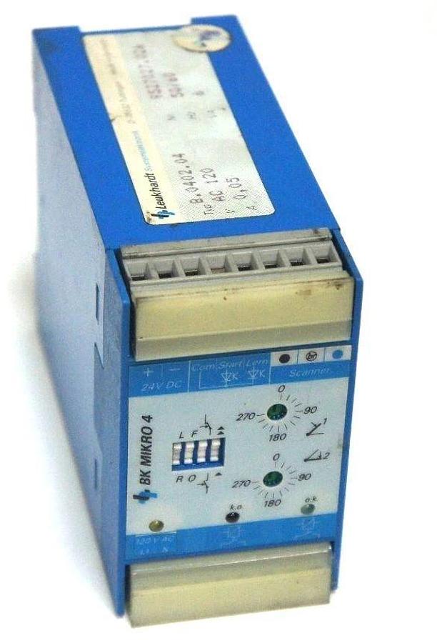 Used LEUKHARDT 8.0402.04 BK MIKRO 4 TIME DELAY RELAY 9527027.026