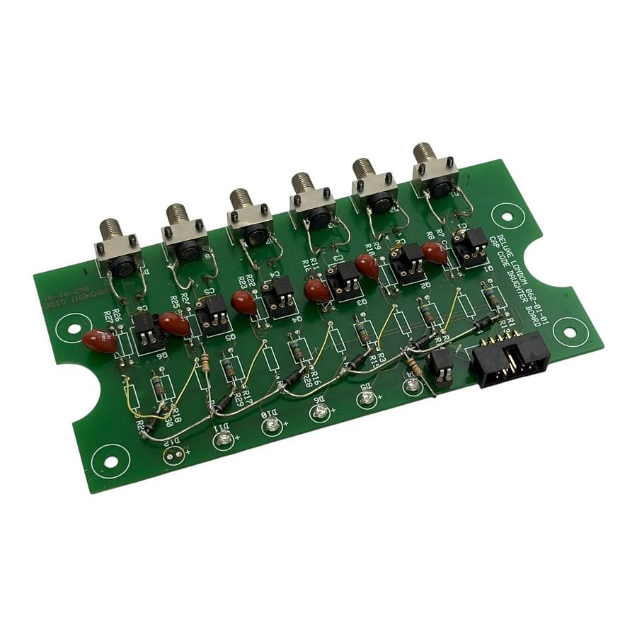 Used Deluxe London 062-01-01 Cap Code Daughter Board PCB Coaxial Modded Parts Only