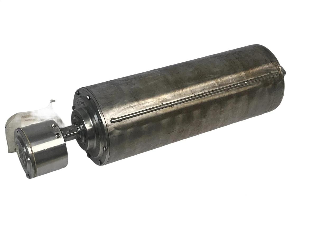 Used Van Der Graaf TM160A30-42NB RH Drum Motor | 480V 3PH 6.5" Dia Stainless Conveyor