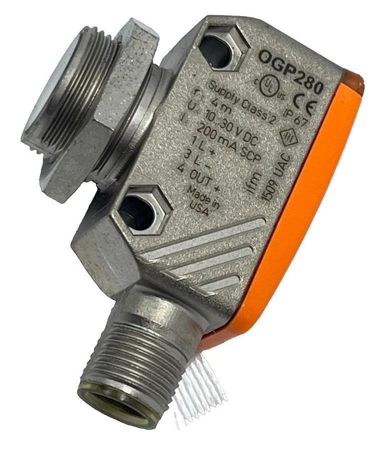 IFM OGP280 Photoelectric Sensor Background Suppression 100mm PNP M8 IO-Link OGP2
