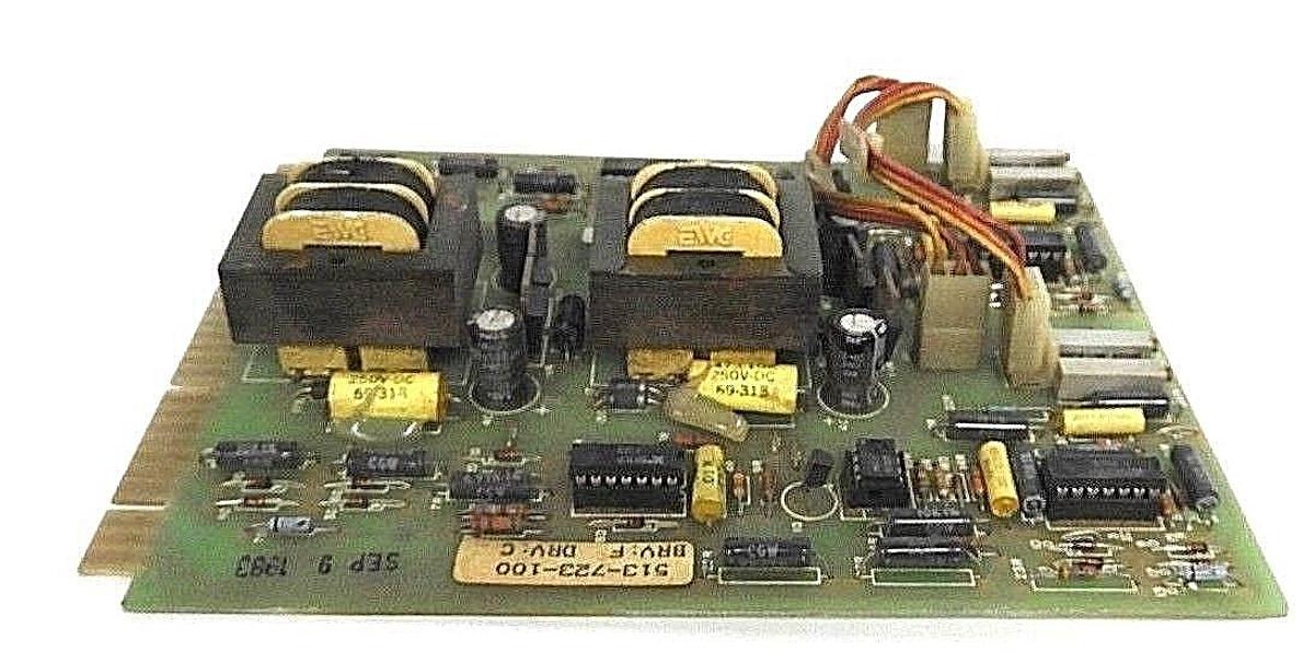 Used EMERSON 513-723-100 PC BOARD PWMI, BRV: F, DRV: C, 413-183-000