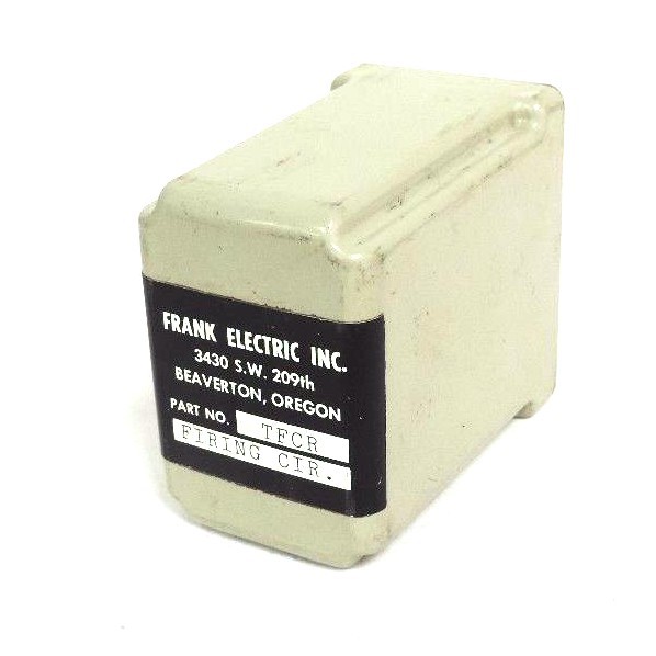 Used FRANK ELECTRIC INC. TFCR FIRING CIR. RELAY
