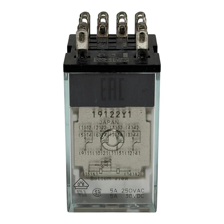 Lot of 4 Omron MY4IN 24VDC Miniature Power Relays 4PDT 14-Pin New Surplus