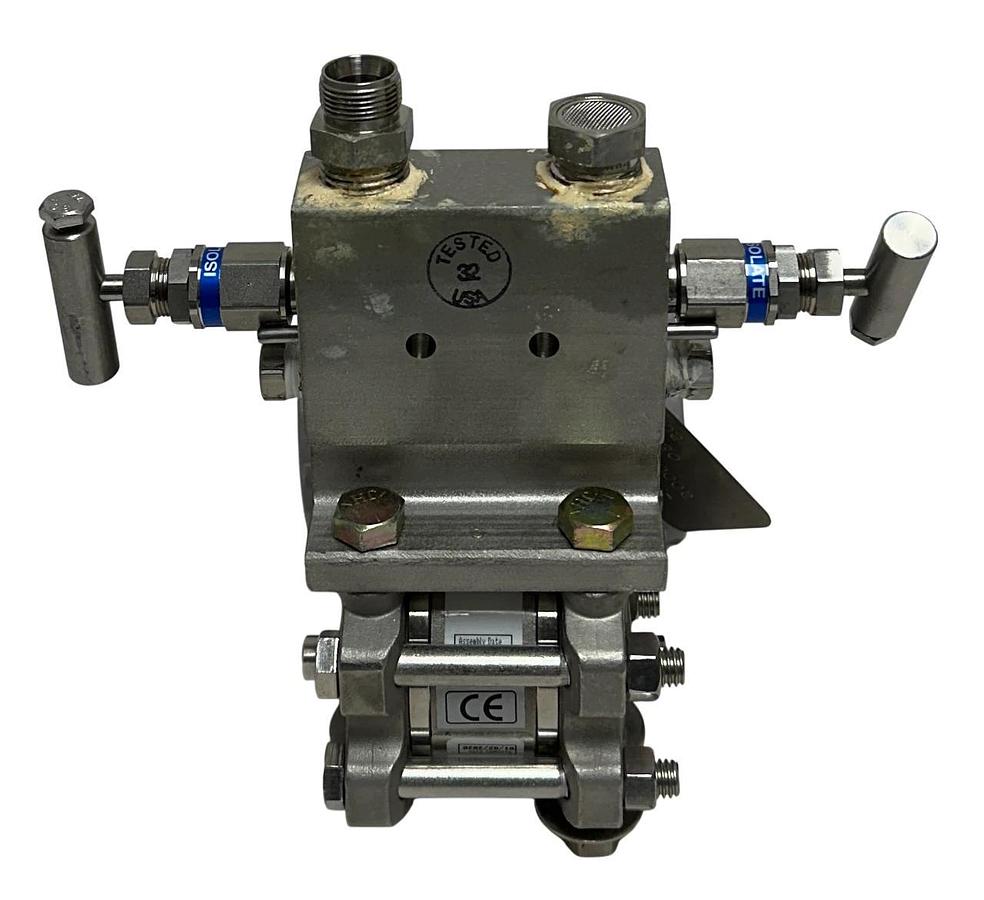 Used SMAR LD301 HART SMART PRESSURE TRANSMITTER 1/2'' W/ LONE STAR MANIFOLD ASSY USNP