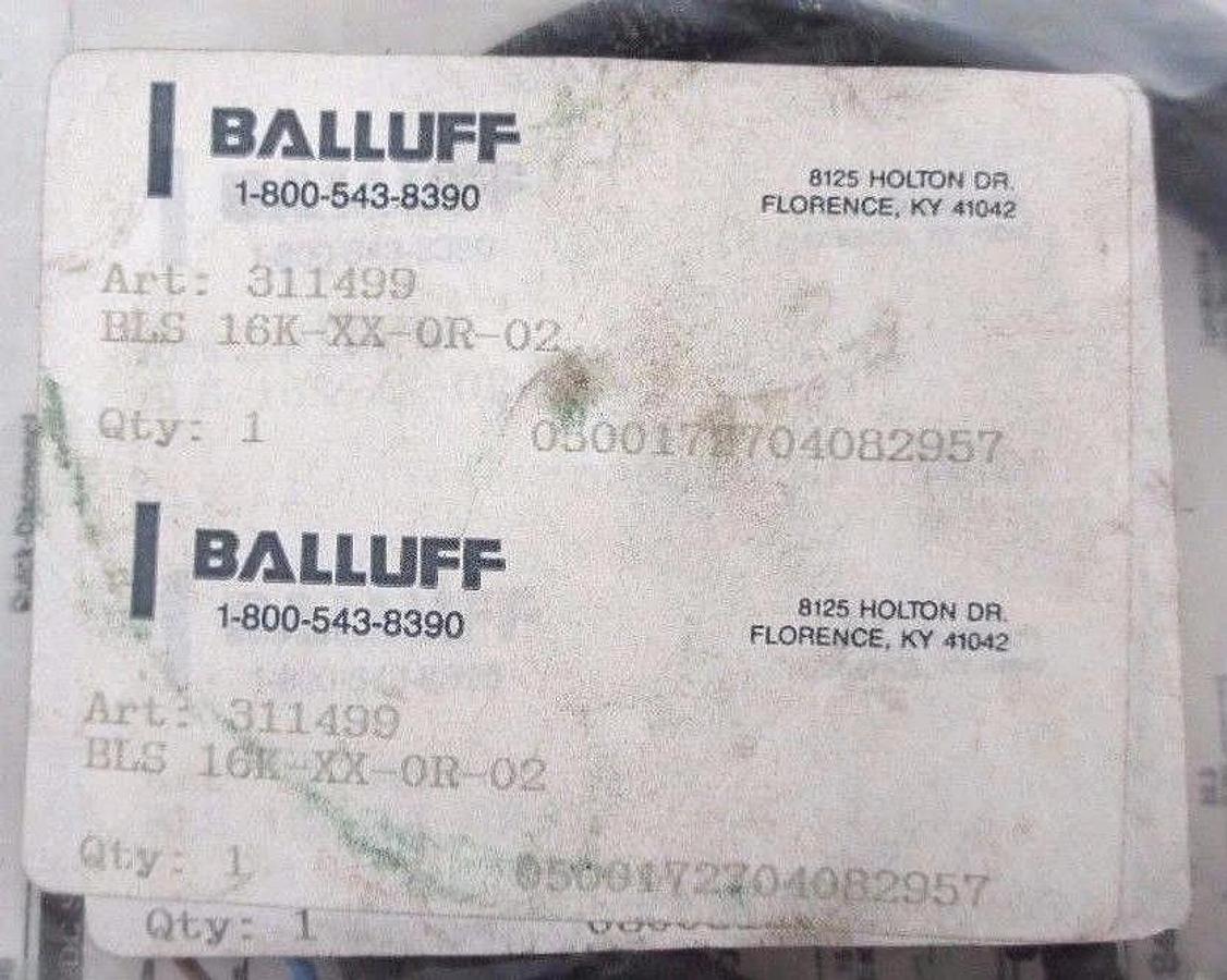 Used NEW BALLUFF BLS 16K-XX-0R-02 THRU BEAM PHOTOELECTRIC EMITTER 311499
