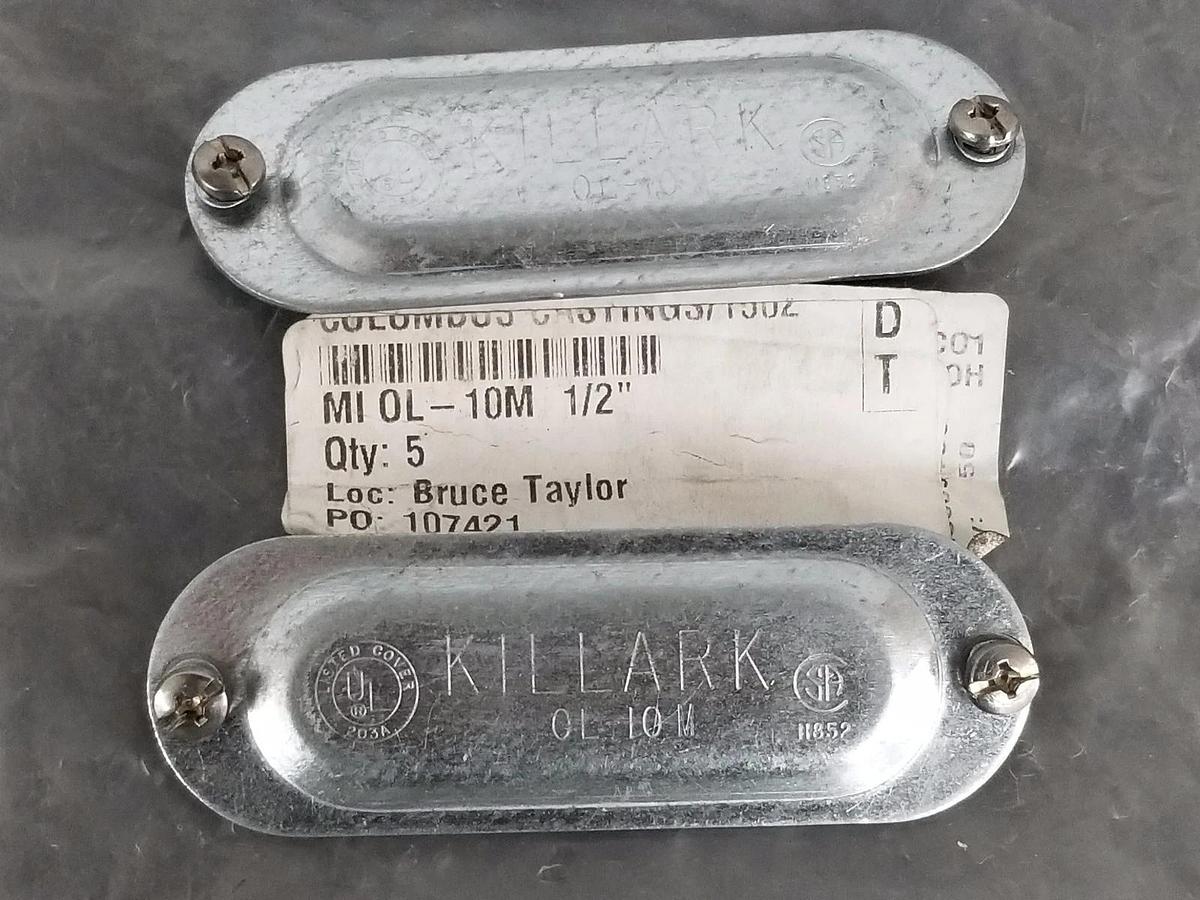 LOT OF 4 NEW KILLARK 0L-10M COVER PLATES 24-3650