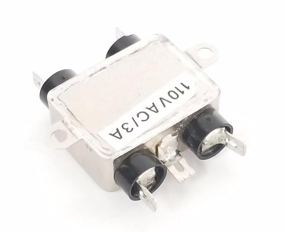 Used QUALTEK 851-03/003 EMI FILTER, 110V, 115/120VAC, 3A, 50/60HZ