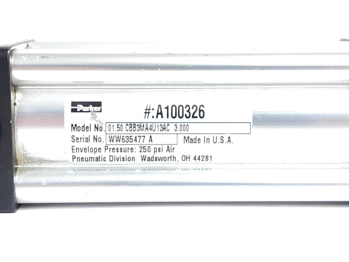 NEW PARKER 01.50 CBB3MA4U13AC 3.000 PNEUMATIC CYLINDER A100326