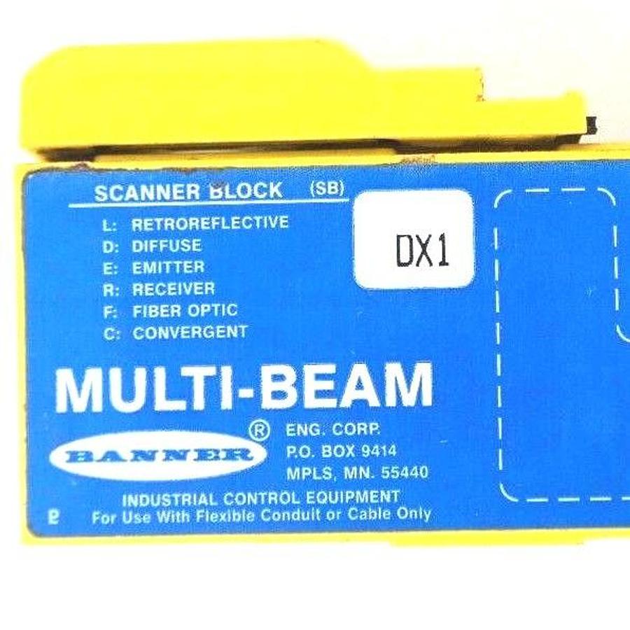 Used LOT OF 6 BANNER DX1 SCANNER BLOCK MULTI-BEAM