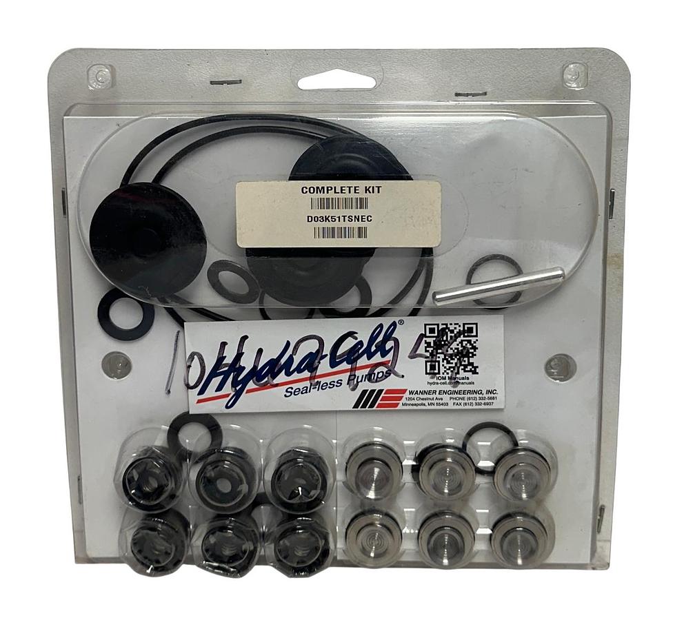 Hydra-Cell WANNER D03K51TSNEC Complete Seal-less Pump Kit OEM NSFS