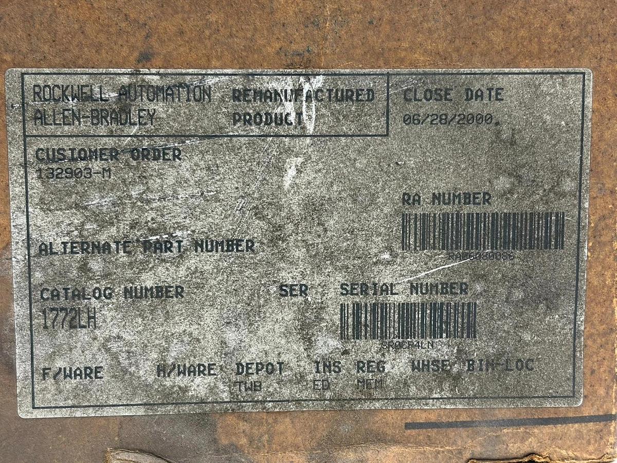 Allen-Bradley 1772-LB PLC-2/30 Processor Control Module Series B Rev 6 New