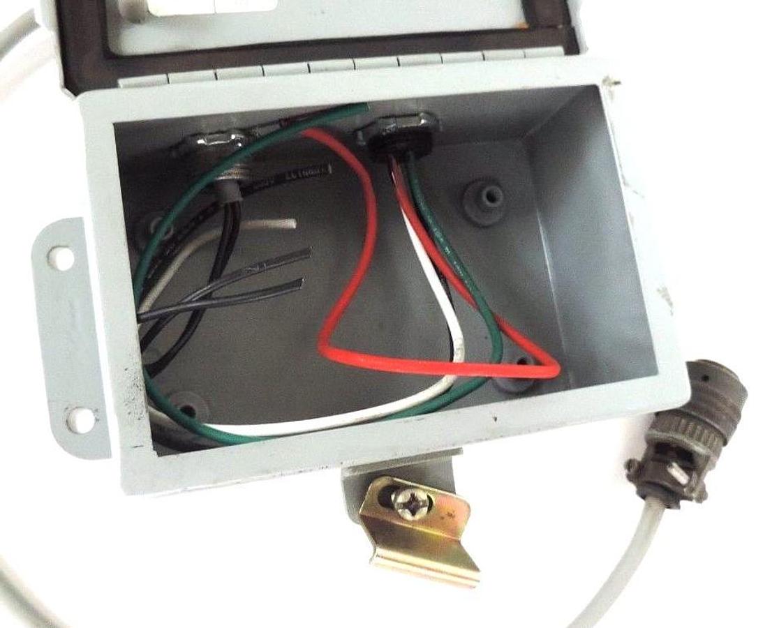 Used HOFFMAN A-604CH JUNCTION BOX ENCLOSURE 4 PIN AND 19 PIN CONNECTORS A604CH