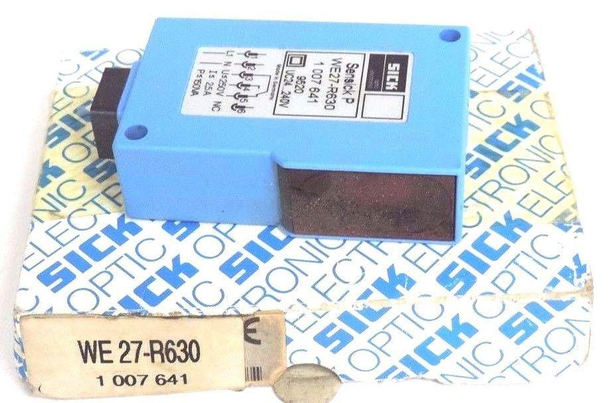 NIB SICK OPTIC WE27-R630 PHOTOELECTRIC WE27R630, 1007641