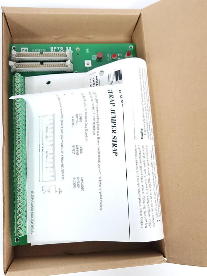 Used NEW OPTO 22 G4PB32H SNAP I/O MOUNTING RACK G4 32 CHANNEL