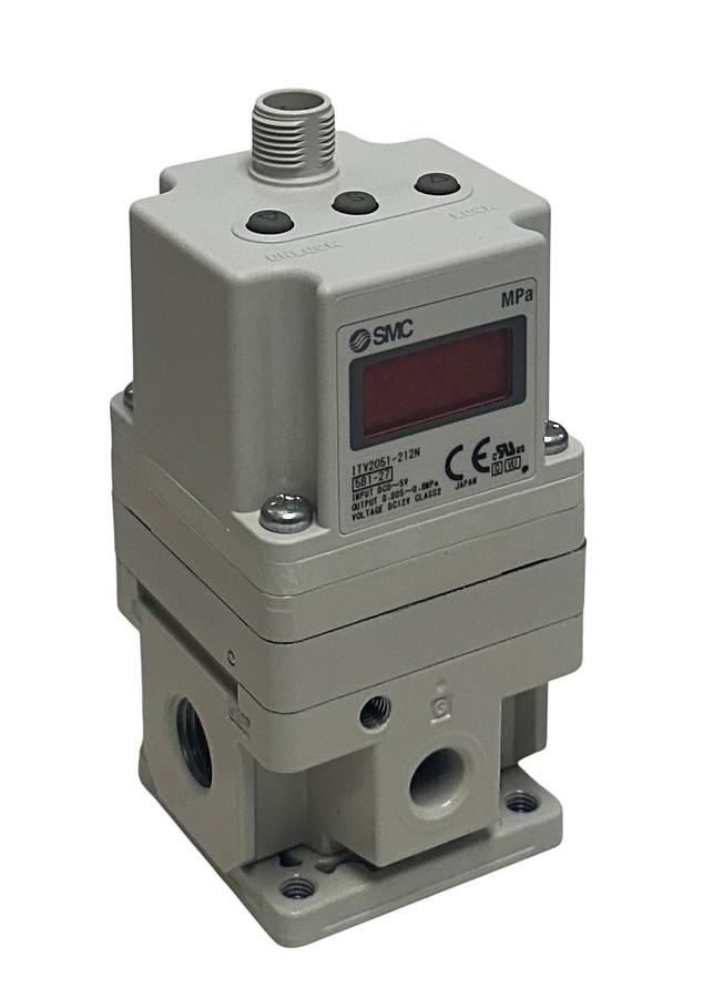 Used SMC ITV2051-212N / ITV2051212N ELECTRO-PNEUMATIC REGULATOR 5VDC INPUT NSMP