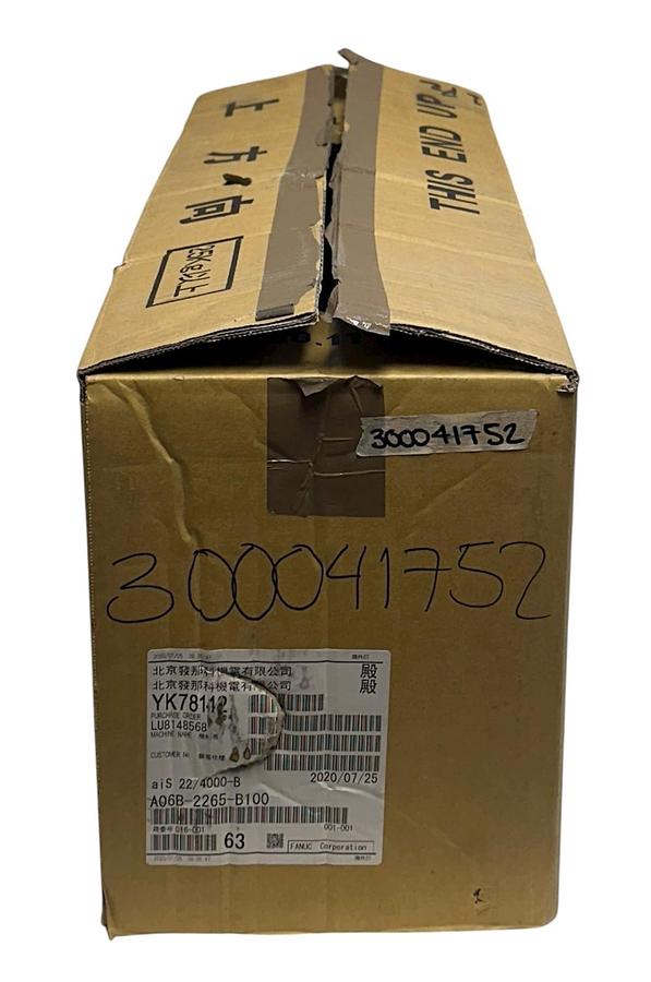 Used FANUC A06B-2265-B100 / aiS 22/4000-B AC SERVO MOTOR w/ PULSECODER aiA4000 NSMP