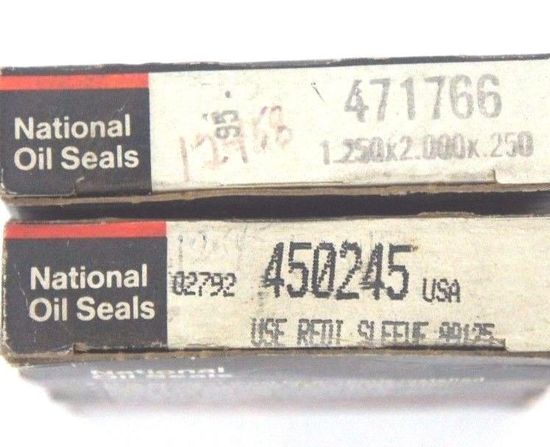 Used LOT OF 3 NEW NATIONAL FEDERAL MOGUL OIL SEALS (2) 471766 (1) 450245
