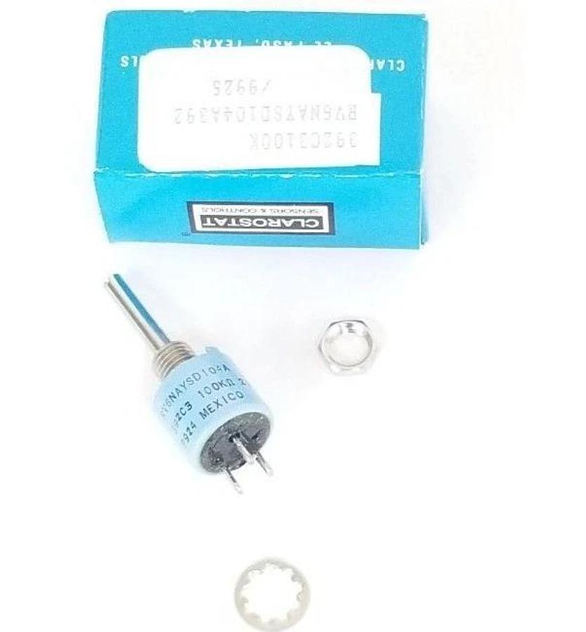 Used LOT OF 7 NIB CLAROSTAT RV6NAYSD104A 392C3 100KOHM POTENTIOMETERS RV6NAYSD104A392