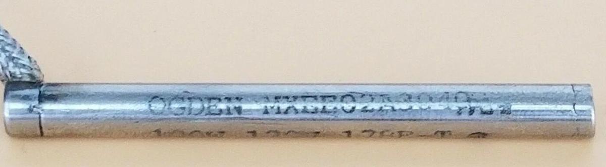 Used OGDEN MXEE02A3040 HEATER CARTRIDGE 178E-T, 100W, 120V
