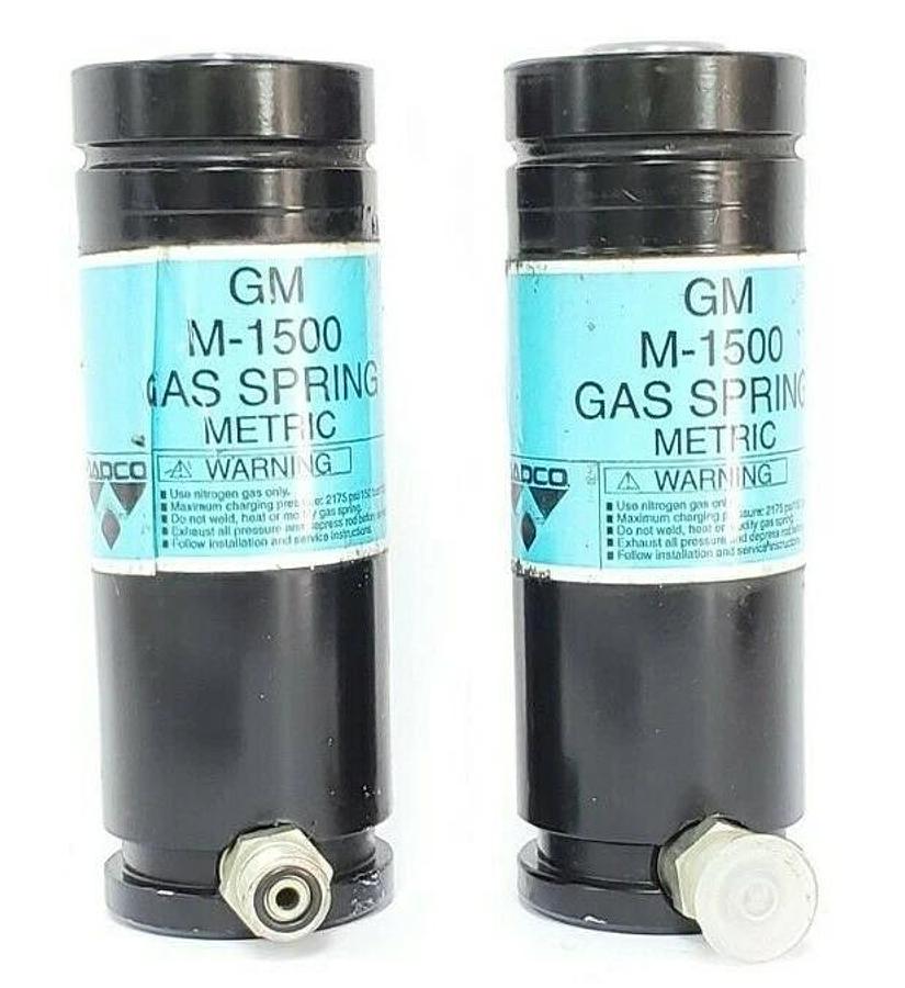 Used LOT OF 2 DADCO GM M-1500 GAS SPRINGS METRIC M-1500-07-05, 90.10.00750.050