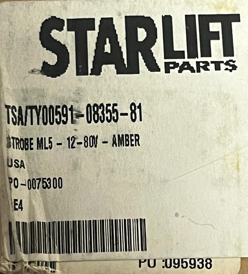 Toyota Starlift TY00591-08355-81 Amber Strobe Light 12-80V ML5 - New in Box