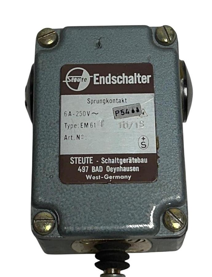 Used STEUTE EM61 T 1O/1S / EM61T 10/1S / EM61 T 1Ö/1S LIMIT SWITCH SNAP CONTACT NSNP