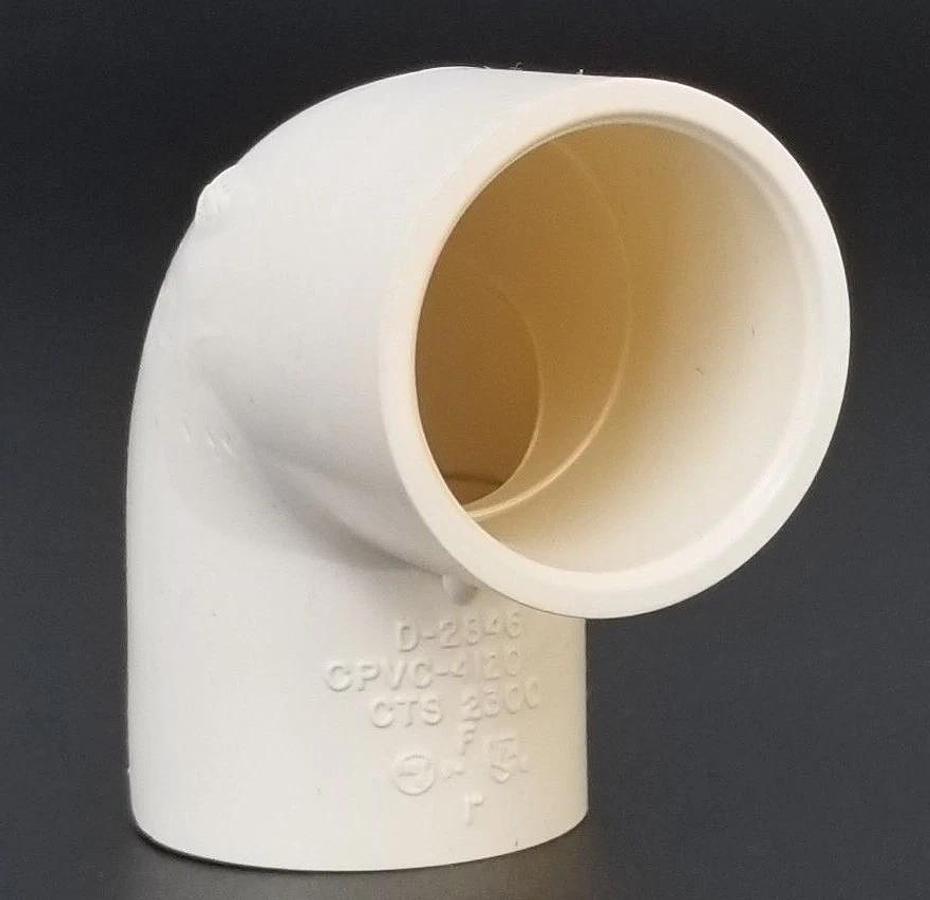Used BAG OF 6 NEW CHARLOTTE CTS-2300 CPVC ELBOW 90 DEGREE FITTINGS CPVC-4120, D-2846