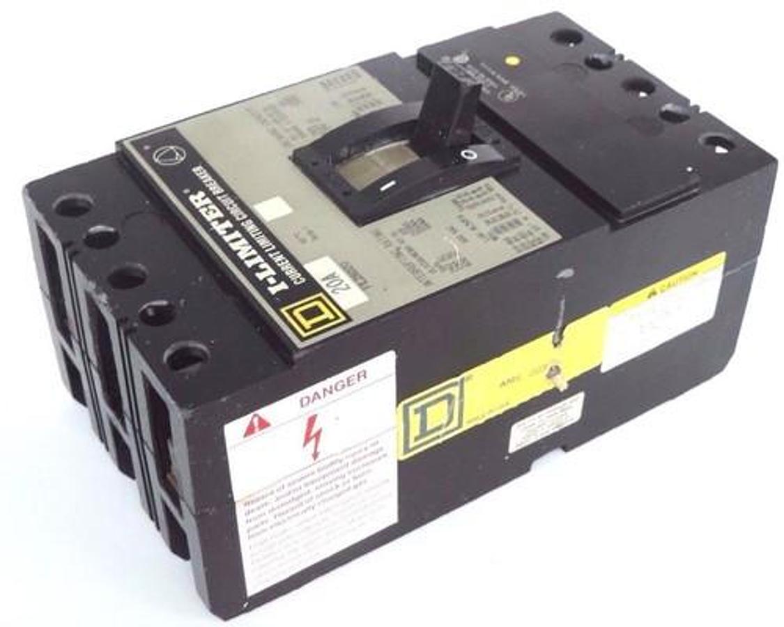 Used SQUARE D FIL26020 I-LIMITER CURRENT LIMITING CIRCUIT BREAKER 20A, 600V