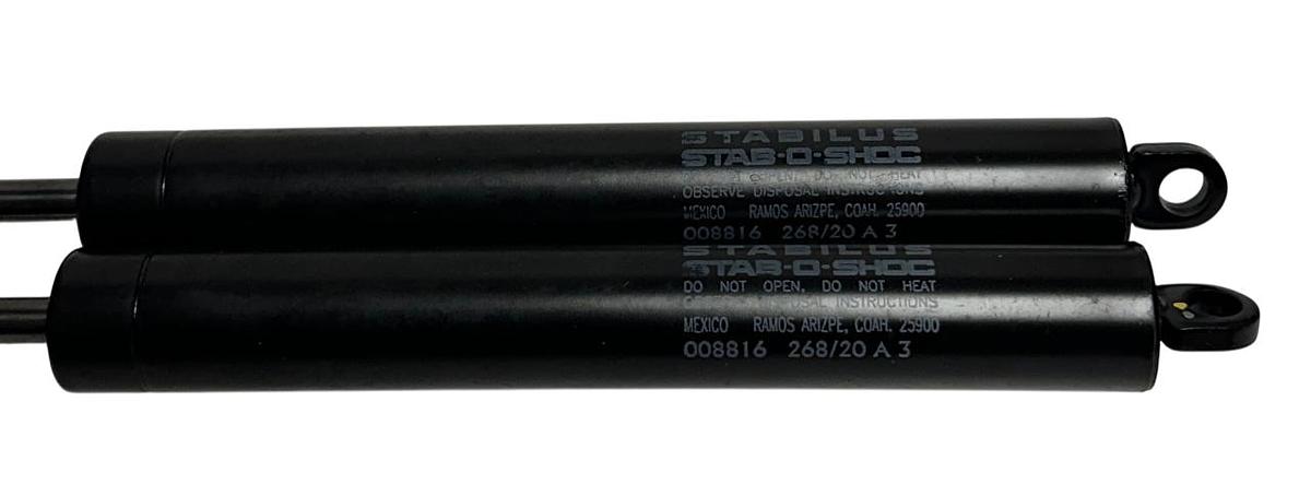 Used 2 STABILUS 008816 268/20 A 3 STAB-O-SHOC SHOCK ABSORBERS BLACK NSNP