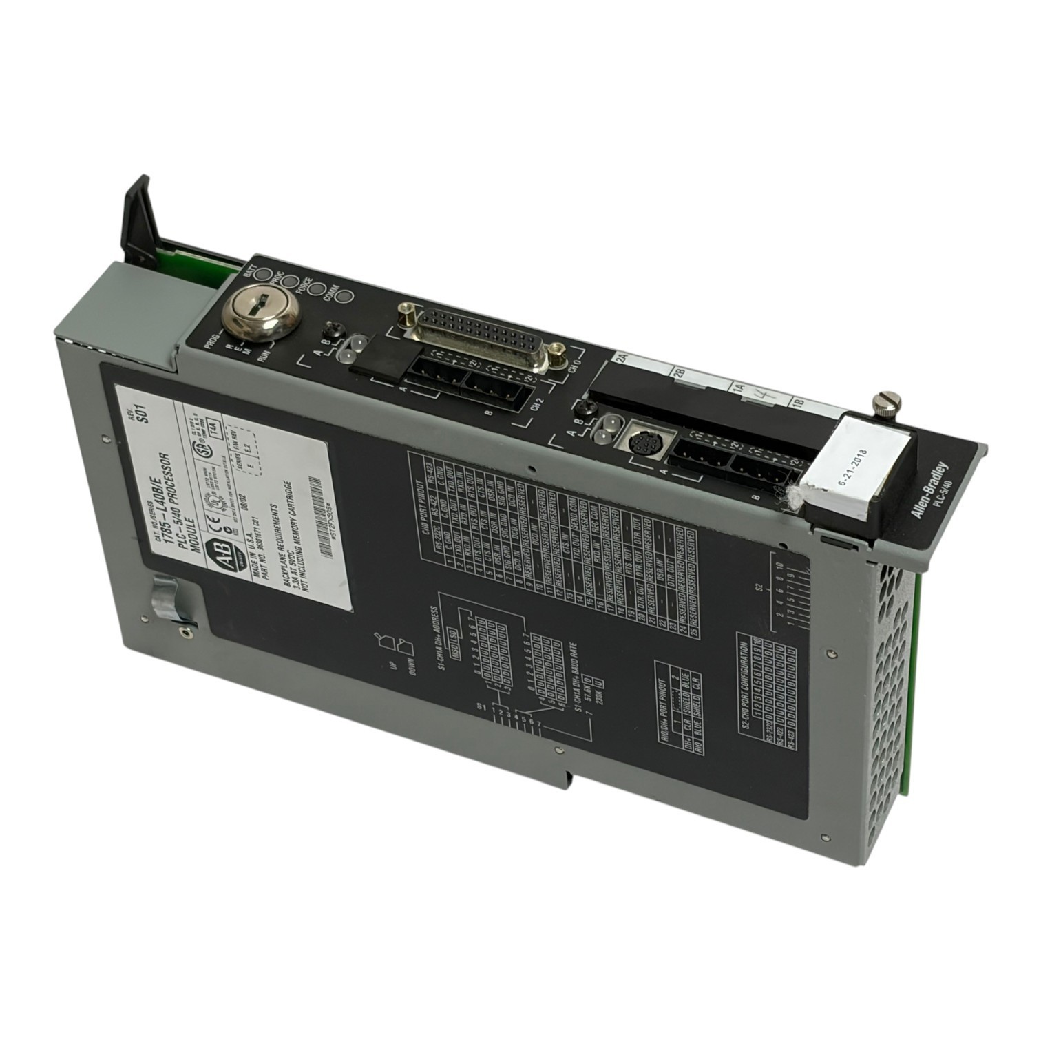 Used Allen-Bradley 1785-L40B/E PLC-5/40 Processor Module Series E As Is Parts Only