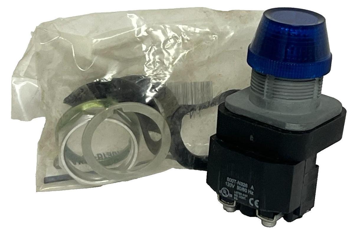 Allen-Bradley 800T-P16B Blue Pilot Light + PN-184860 Hardware Accessory Kit NSNP