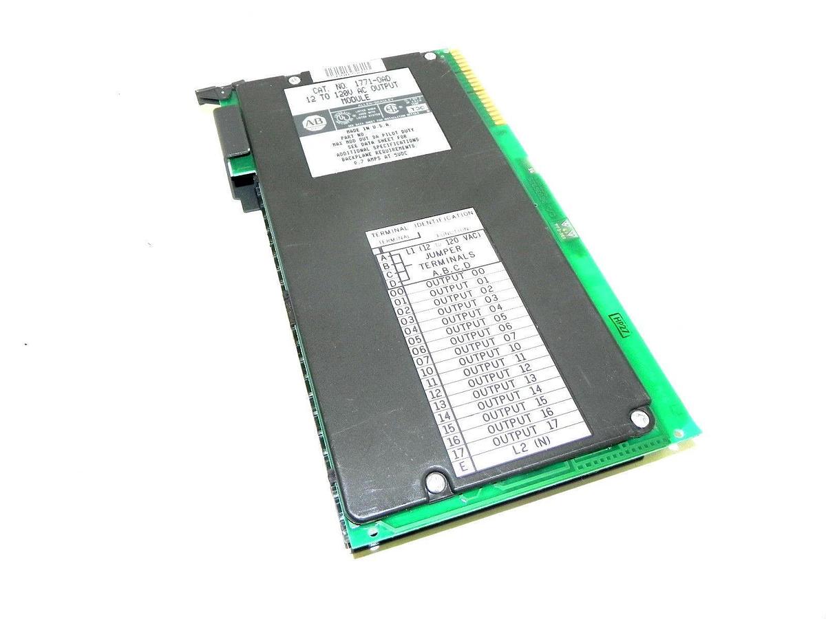 Used ALLEN BRADLEY 1771-OAD OUTPUT MODULE 12 TO 120V USED