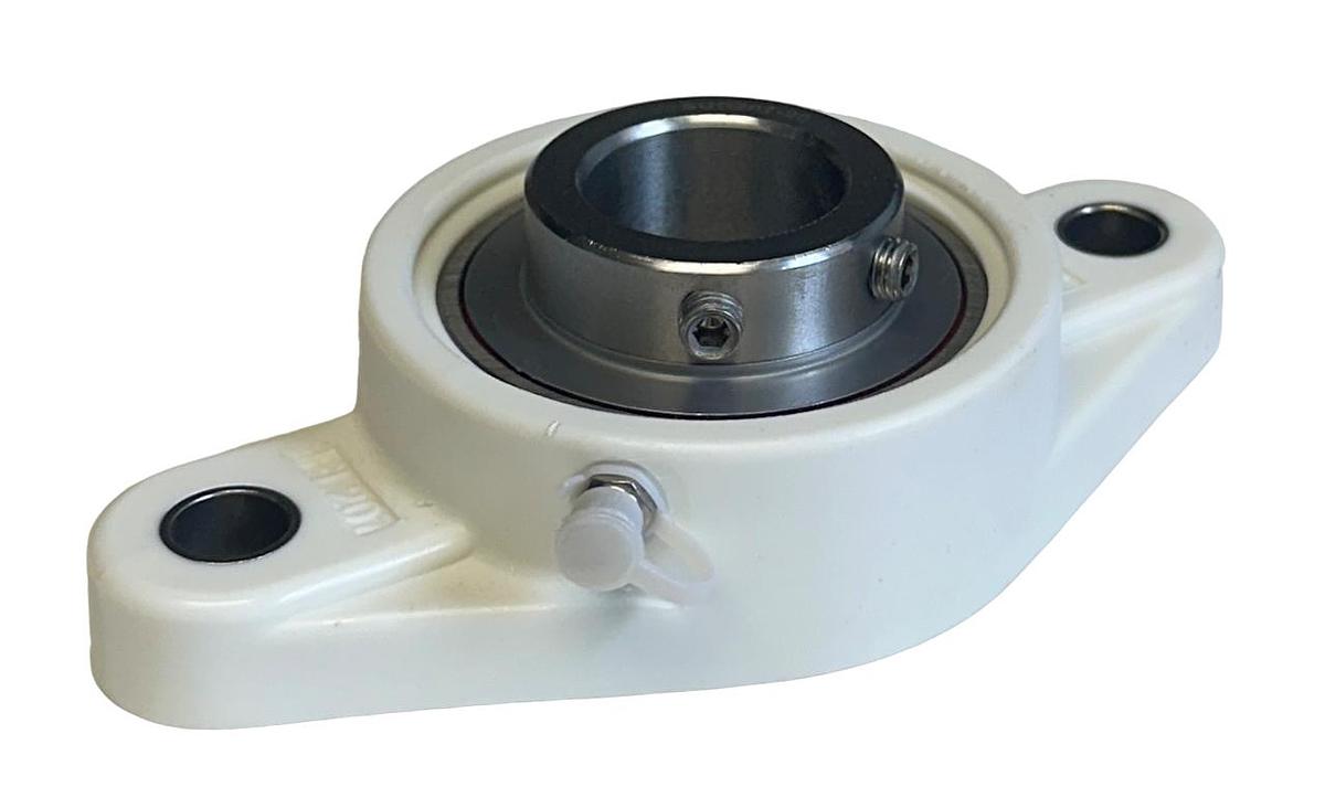 Used NEW PTI SUCTFL207-20 / SUCTFL20720 THERMOPLASTIC 2-BOLT FLANGE BEARING 1-1/4''
